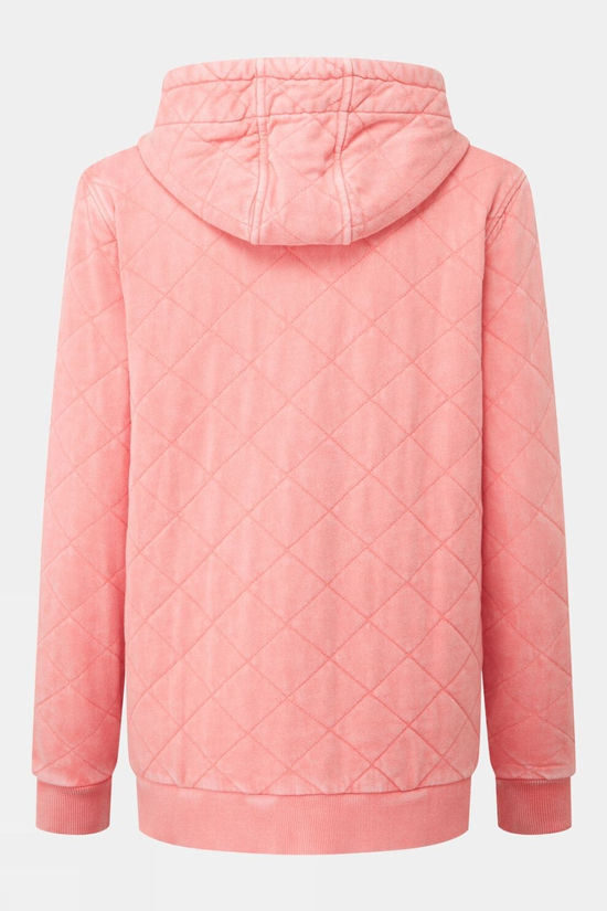 Cotswold Womens Clementine Recycled Quilted Popper Up Hoodie