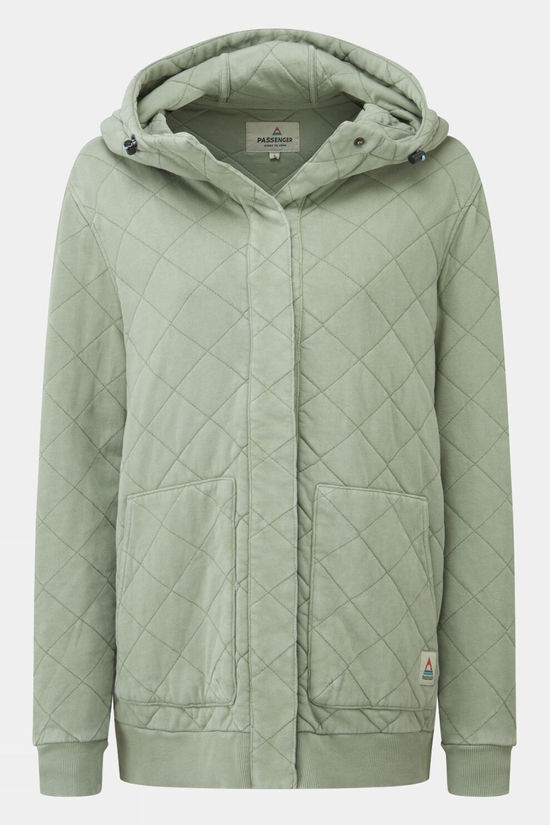 cotswold Womens Clementine Recycled Quilted Popper Up Hoodie
