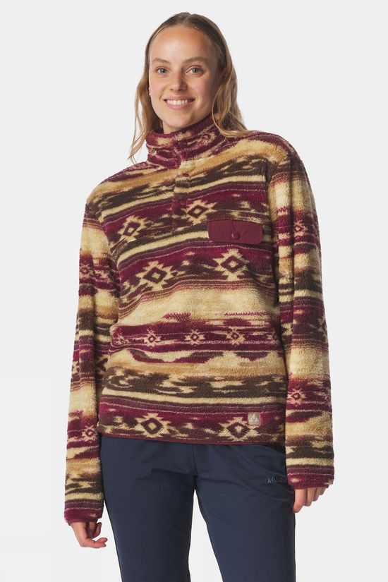 Cotswold Womens Leiria Printed Snap Half Zip Fleece