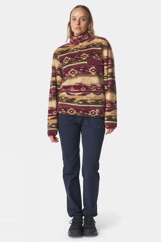 Cotswold Womens Leiria Printed Snap Half Zip Fleece