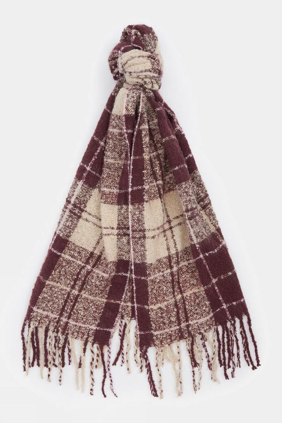 Cotswold Womens Saltburn Beanie And Tartan Scarf Gift Set