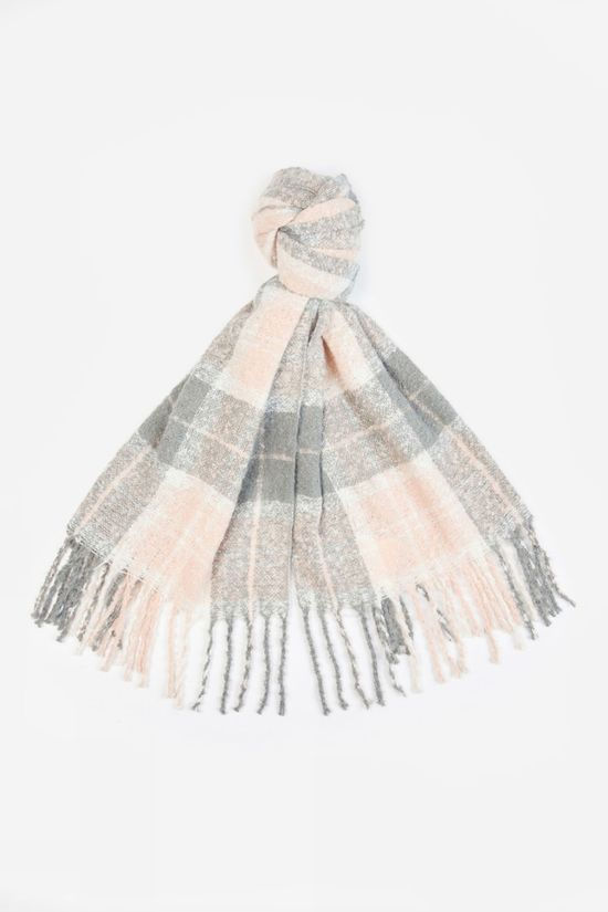 Cotswold Womens Saltburn Beanie And Tartan Scarf Gift Set