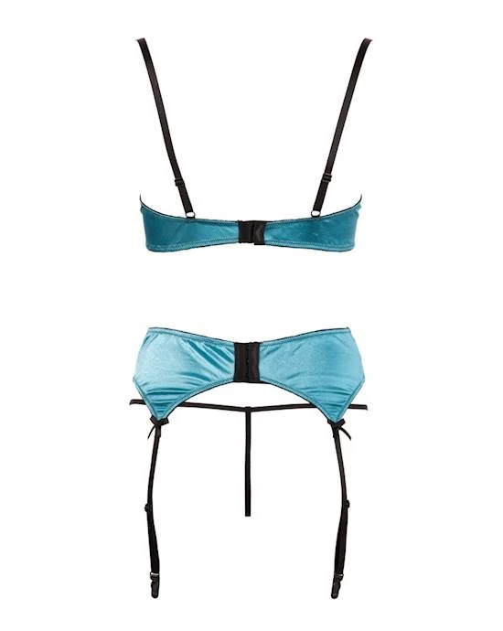 Cottelli Collection Assorted Cottelli Collection Jade Shelf Bra Set - Green - Small Styles Adds A Stylistic Touch