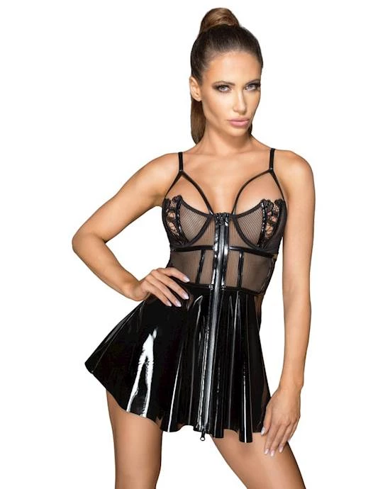 cottelli collection Choose your new Cottelli Collection Vinyl Mini Dress - Black - Large and get 20% off