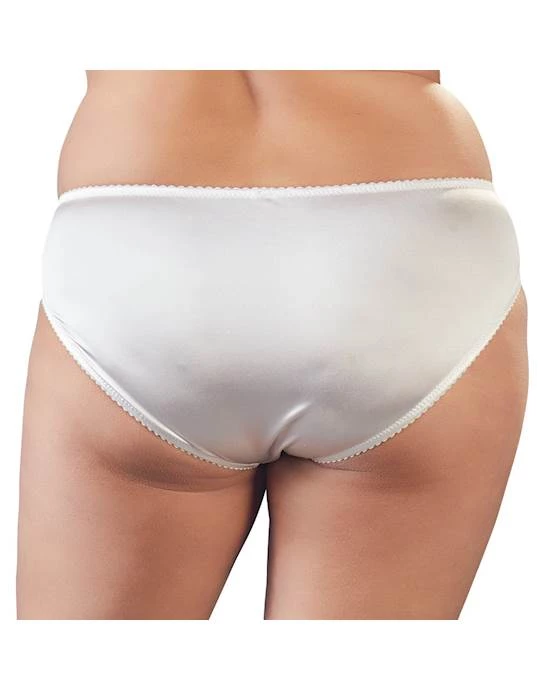 Cottelli Collection Classic Retro Cottelli Collection Brandy Briefs - White - Extra Large