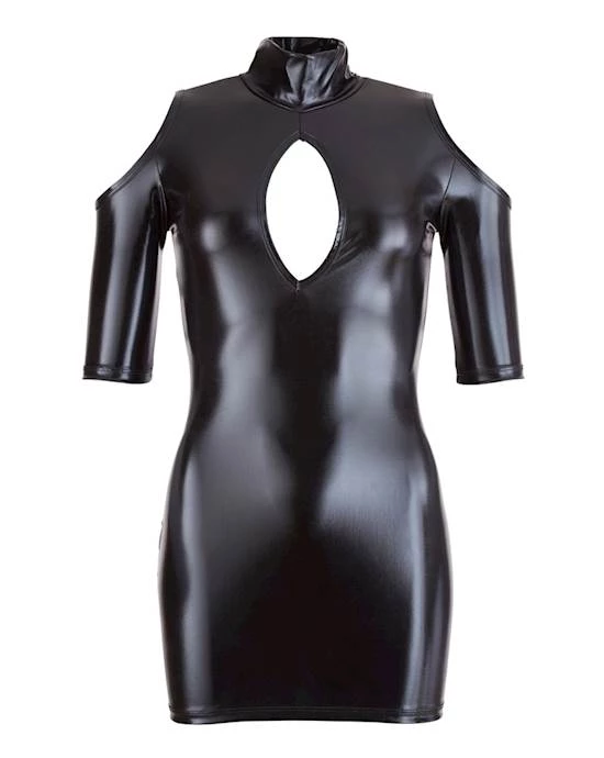 Cottelli Collection Cottelli Collection Cold Shoulder Mini Dress - Black - Medium Shop 2021 Durable