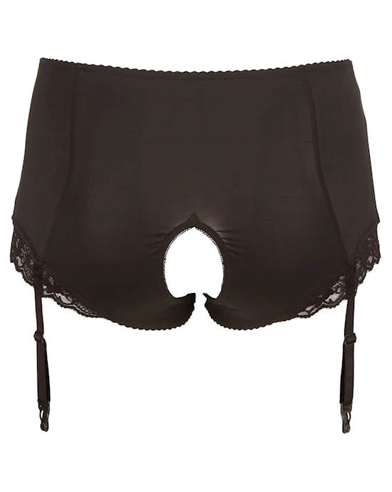 Cottelli Collection Cottelli Collection Frankie Open Suspender Briefs - Black - 3x - High Quality