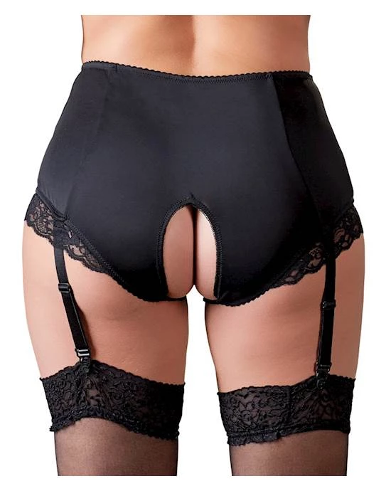 Cottelli Collection Cottelli Collection Frankie Open Suspender Briefs - Black - Extra Large One Of The Best-selling Products In 2021 -