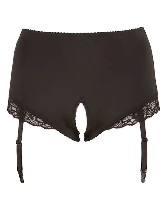 Cottelli Collection Cottelli Collection Frankie Open Suspender Briefs - Black - Extra Large One Of The Best-selling Products In 2021 -