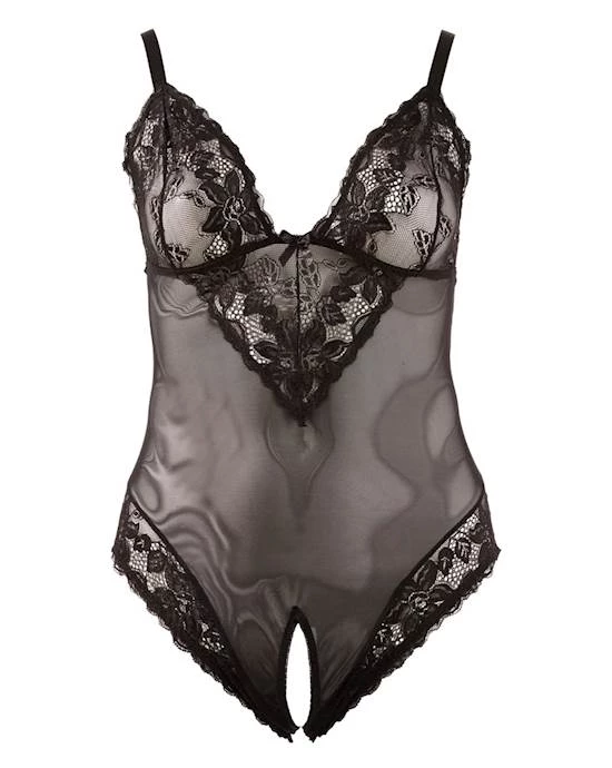 Cottelli Collection Cottelli Collection Powernet Crotchless Bodysuit - Black - X-large At Discount Price Cottelli Collection Sales Shop