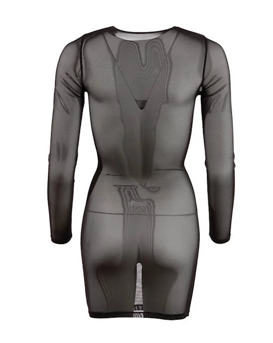 Cottelli Collection Cottelli Collection Powernet Mini Dress - Black - Small In Good Quality