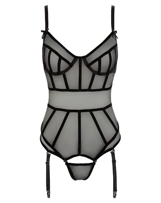 Cottelli Collection Cottelli Collection Striped Bodysuit - B - Black - Small One Of The Best-selling Products In The Fall Of 2021 -