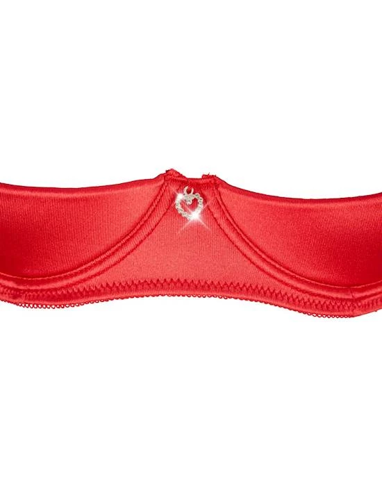 Cottelli Collection Good Quality And Cheap Cottelli Collection Desire Shelf Bra Set - Red - Medium