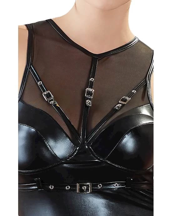 Cottelli Collection High-quality And Perfectly Designed Cottelli Collection Elaborate Cup Mini Dress - Black - Medium
