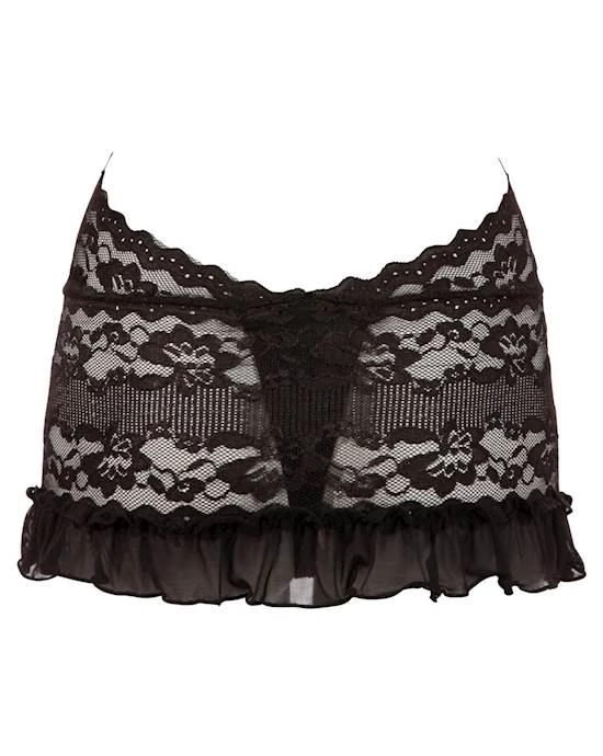 Cottelli Collection Online Fashion Cottelli Collection Floral Lace Halterneck Dress - Black - Small Make It Personal For Any Occasion