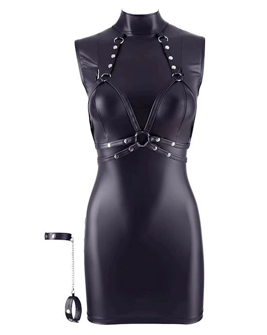 Cottelli Collection Premium Quality Cottelli Collection Domination Dress - Black - Medium