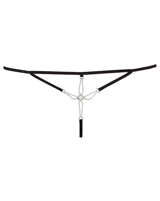 Cottelli Collection Premium Quality Cottelli Collection Starfish String - Black - S/m