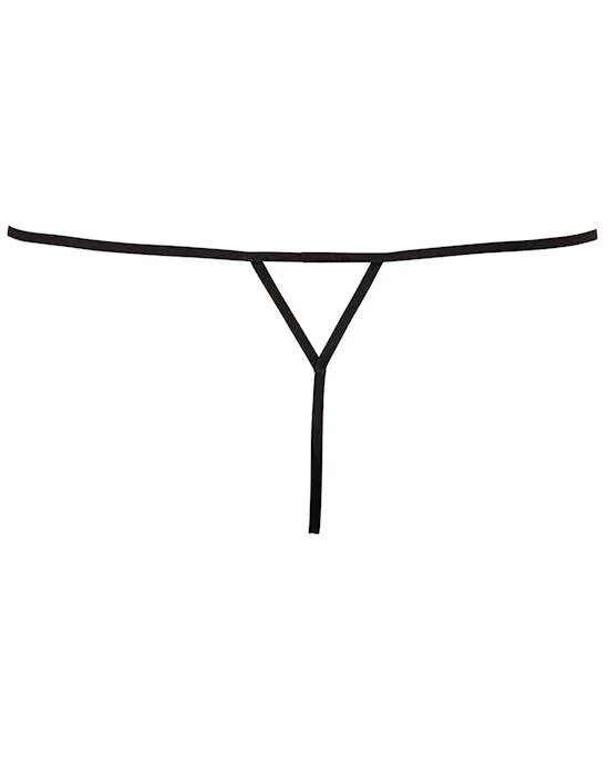 Cottelli Collection Premium Quality Cottelli Collection Starfish String - Black - S/m