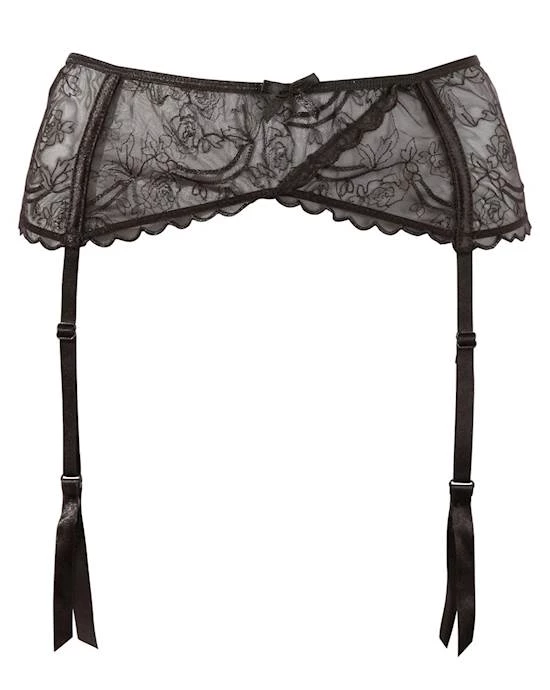 Cottelli Collection Shop Cottelli Collection Katie's Suspender Belt - Black - Small - In Stock & Ready To Ship -