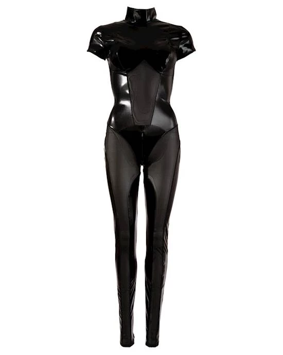 Cottelli Collection Stylish And Cheap Cottelli Collection Peekaboo Jumpsuit - Black - X-small - Gift For Him For Her