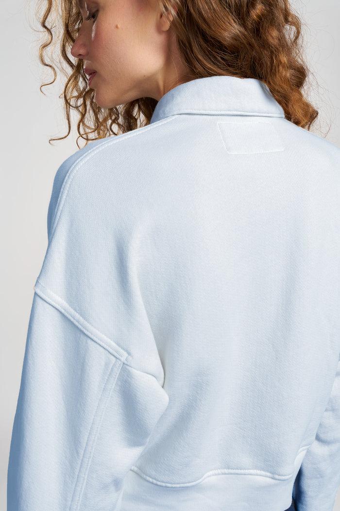 Cotton Citizen Boston Crop Polo Vintage Powder Blue