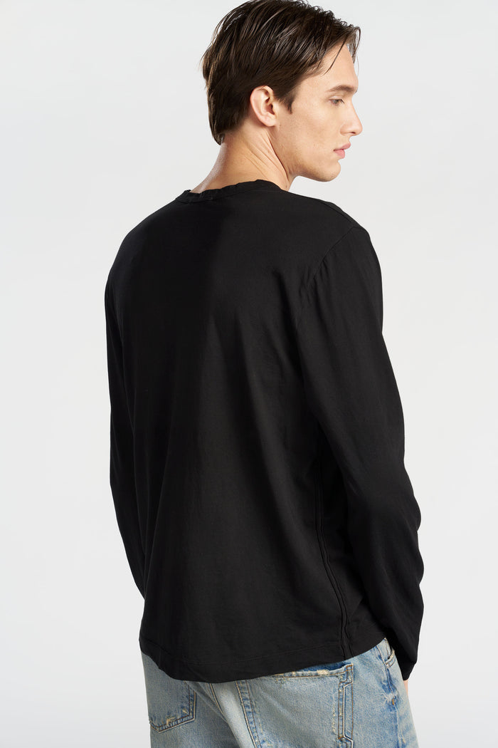 Cotton Citizen Classic Crew Long Sleeve Shirt Jet Black