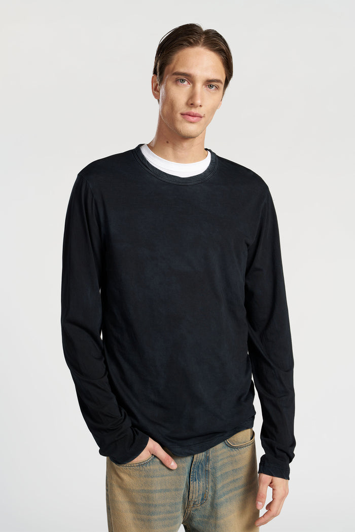 cotton citizen Classic Crew Long Sleeve Shirt Vintage Black