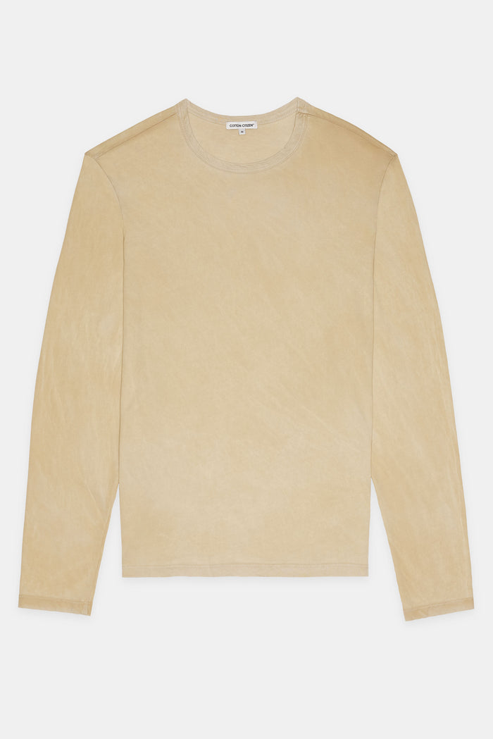 Cotton Citizen Classic Crew Long Sleeve Shirt Vintage Cashew