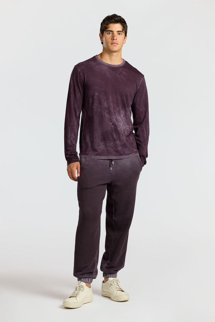 Cotton Citizen Classic Crew Long Sleeve Shirt Vintage Eggplant