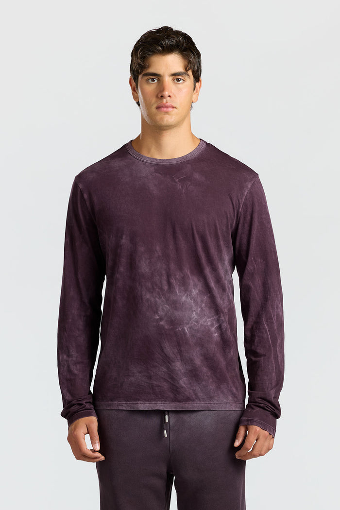 cotton citizen Classic Crew Long Sleeve Shirt Vintage Eggplant