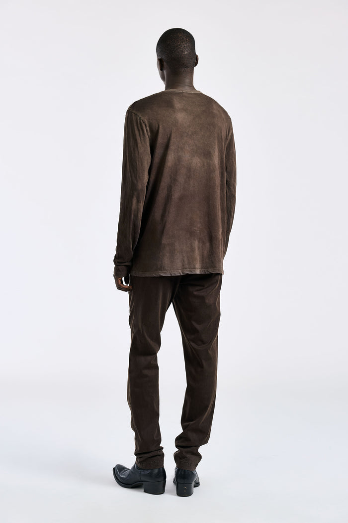 Cotton Citizen Classic Crew Long Sleeve Shirt Vintage Espresso