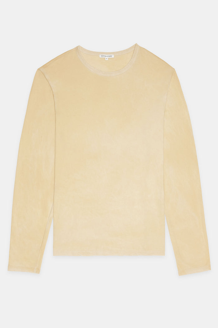 Cotton Citizen Classic Crew Long Sleeve Shirt Vintage Sand