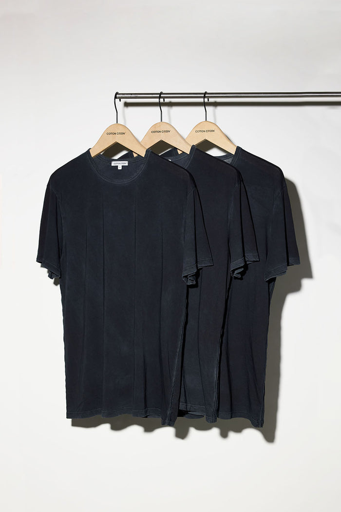 cotton citizen Classic Crewneck Tee (3-Pack) Vintage Black