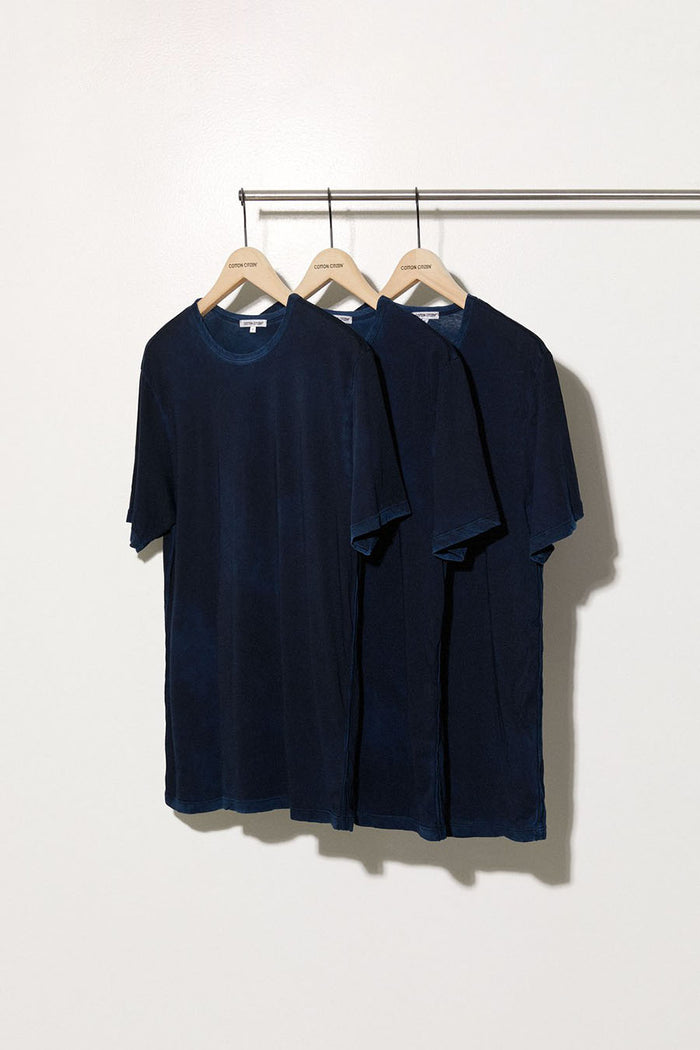 cotton citizen Classic Crewneck Tee (3-Pack) Vintage Navy