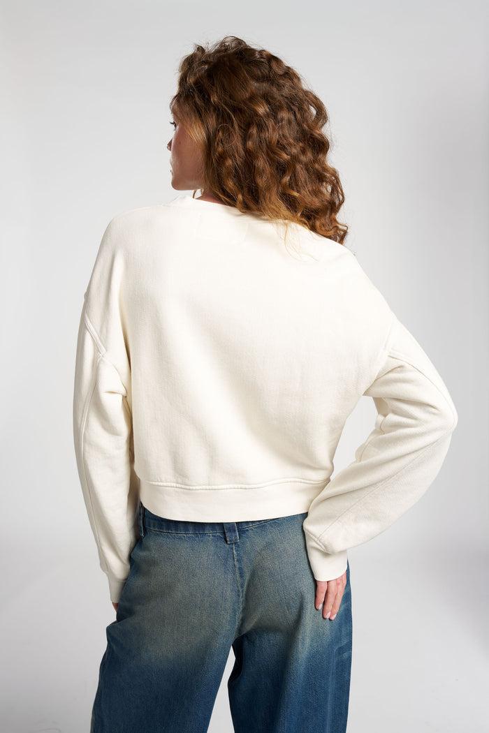 Cotton Citizen Boston Crop Crew Vintage Bone