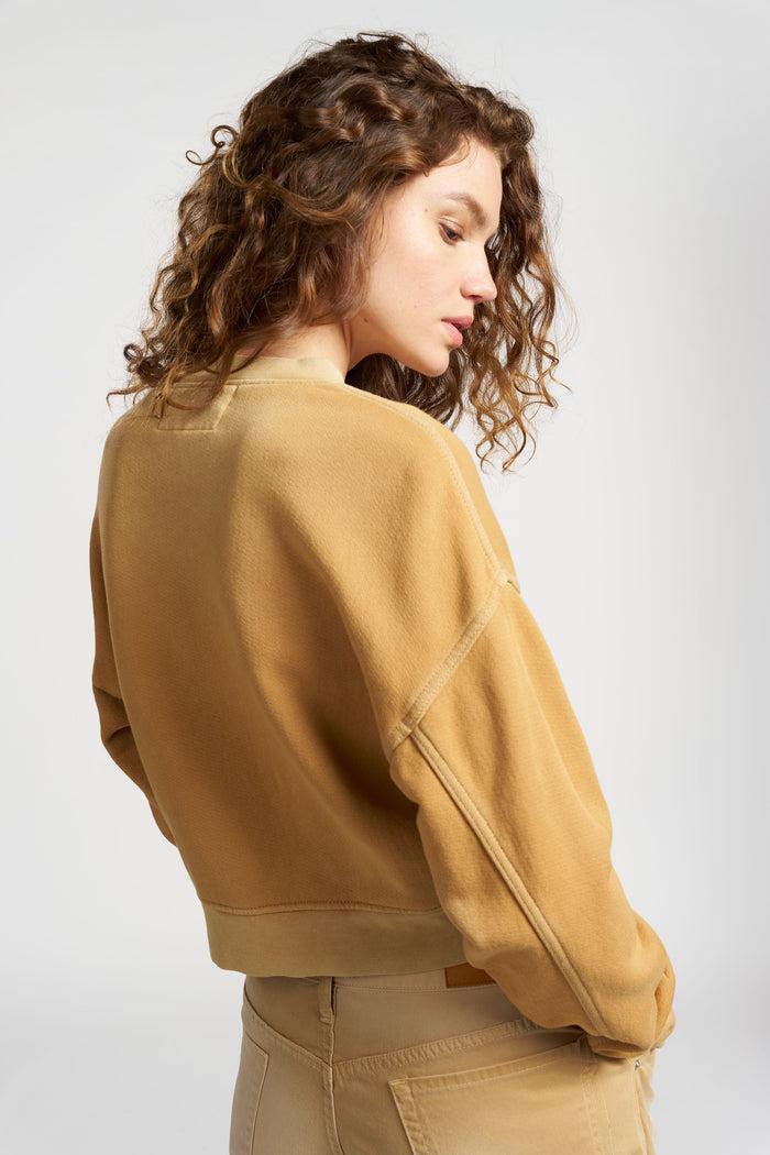 Cotton Citizen Boston Crop Crew Vintage Wheat