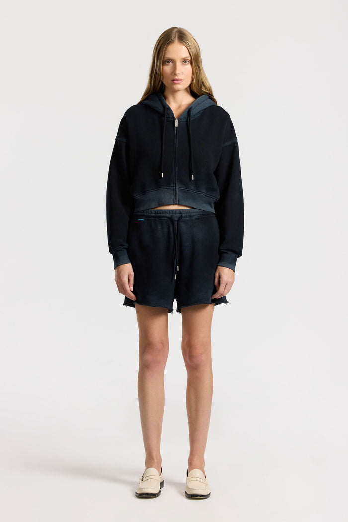 Cotton Citizen Boston Crop Hoodie Vintage Black