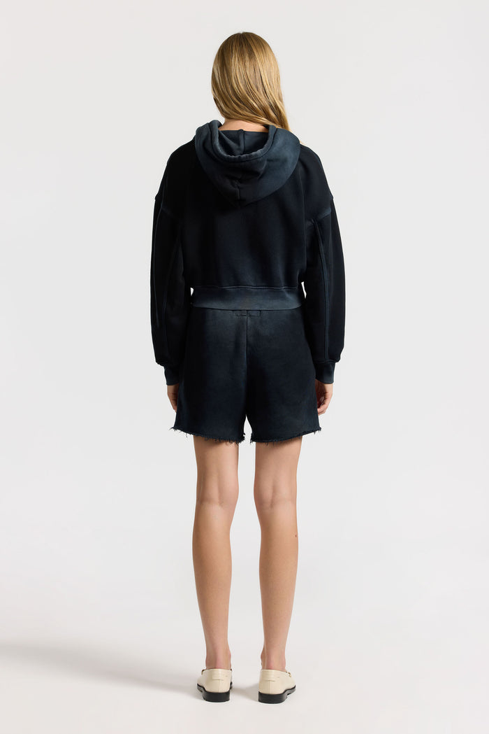 Cotton Citizen Boston Crop Hoodie Vintage Black