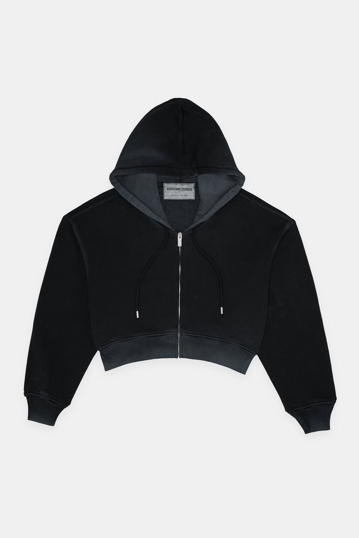 Cotton Citizen Boston Crop Hoodie Vintage Black
