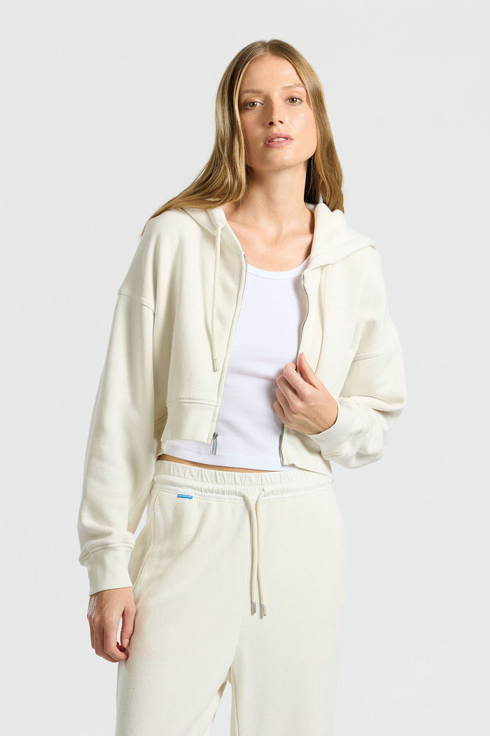 cotton citizen Boston Crop Hoodie Vintage Bone