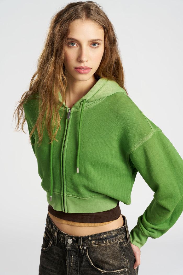 cotton citizen Boston Crop Hoodie Vintage Emerald