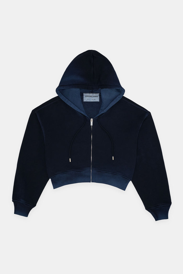 Cotton Citizen Boston Crop Hoodie Vintage Navy