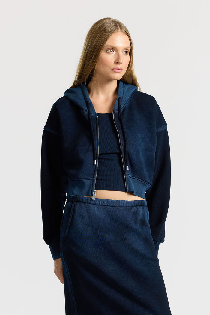 cotton citizen Boston Crop Hoodie Vintage Navy