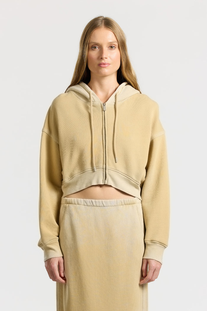 cotton citizen Boston Crop Hoodie Vintage Sand