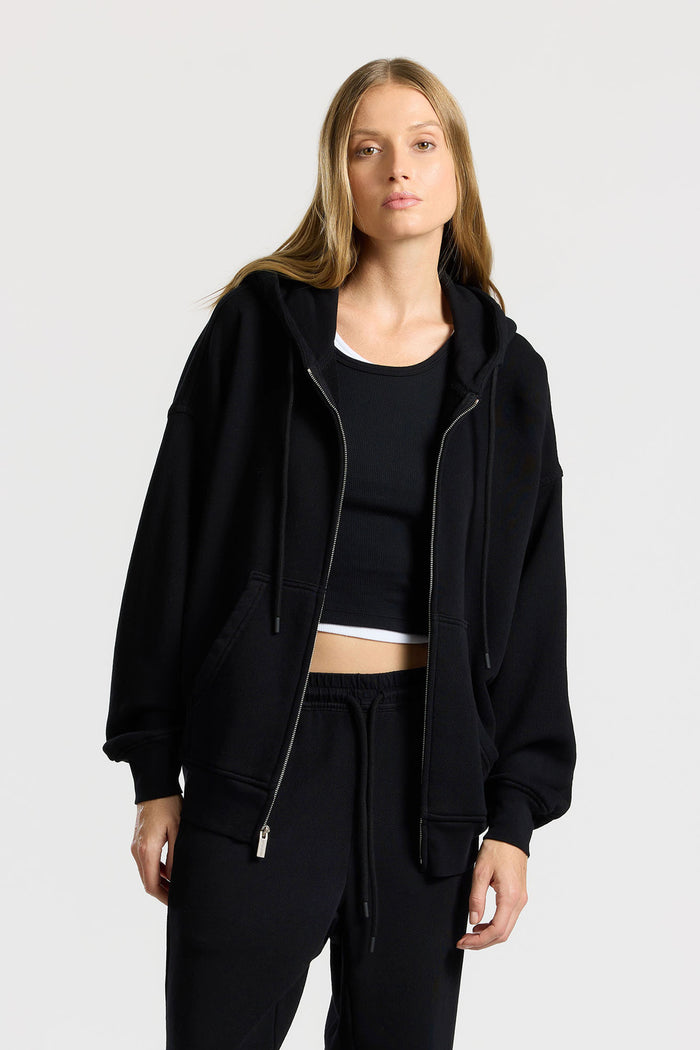 cotton citizen Boston Zip Hoodie Jet Black