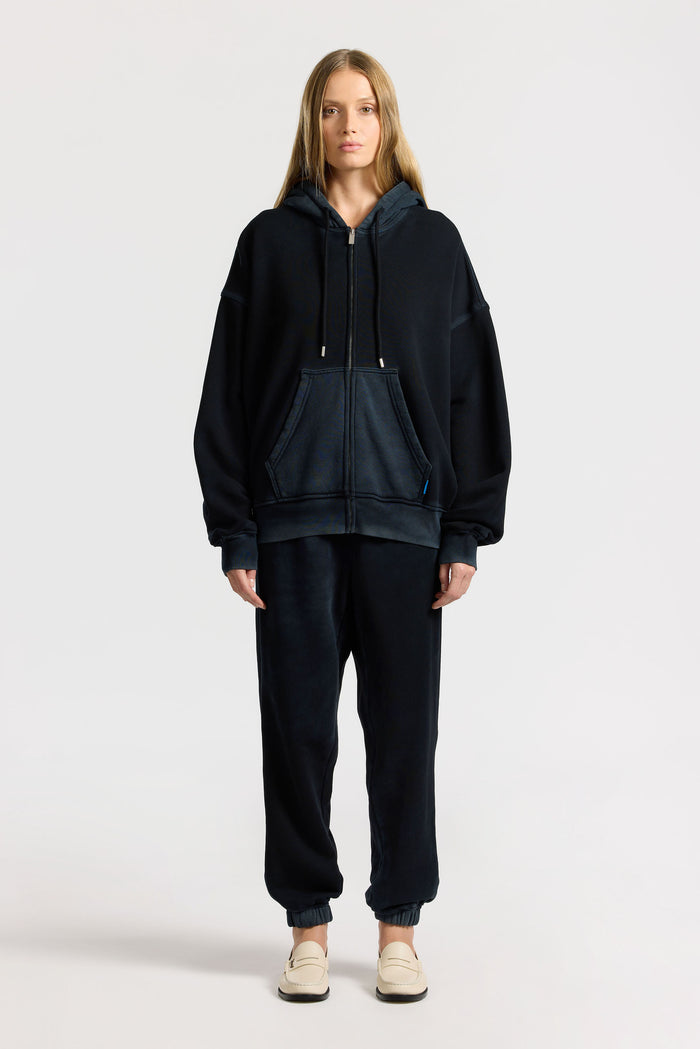 Cotton Citizen Boston Zip Hoodie Vintage Black