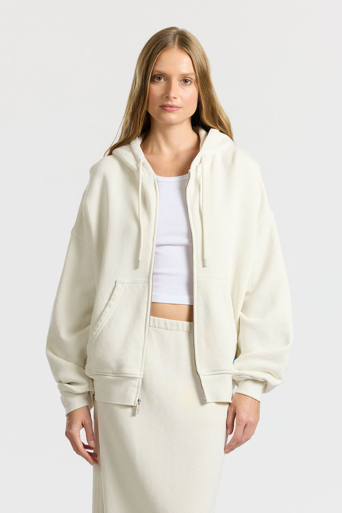 cotton citizen Boston Zip Hoodie Vintage Bone