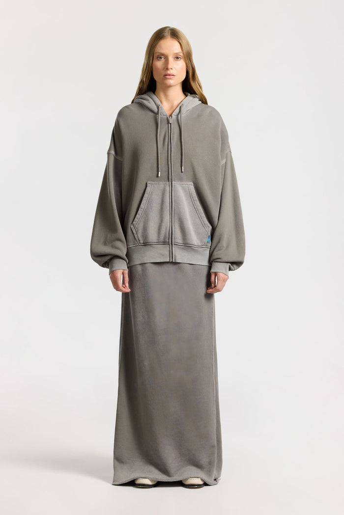 Cotton Citizen Boston Zip Hoodie Vintage Cement