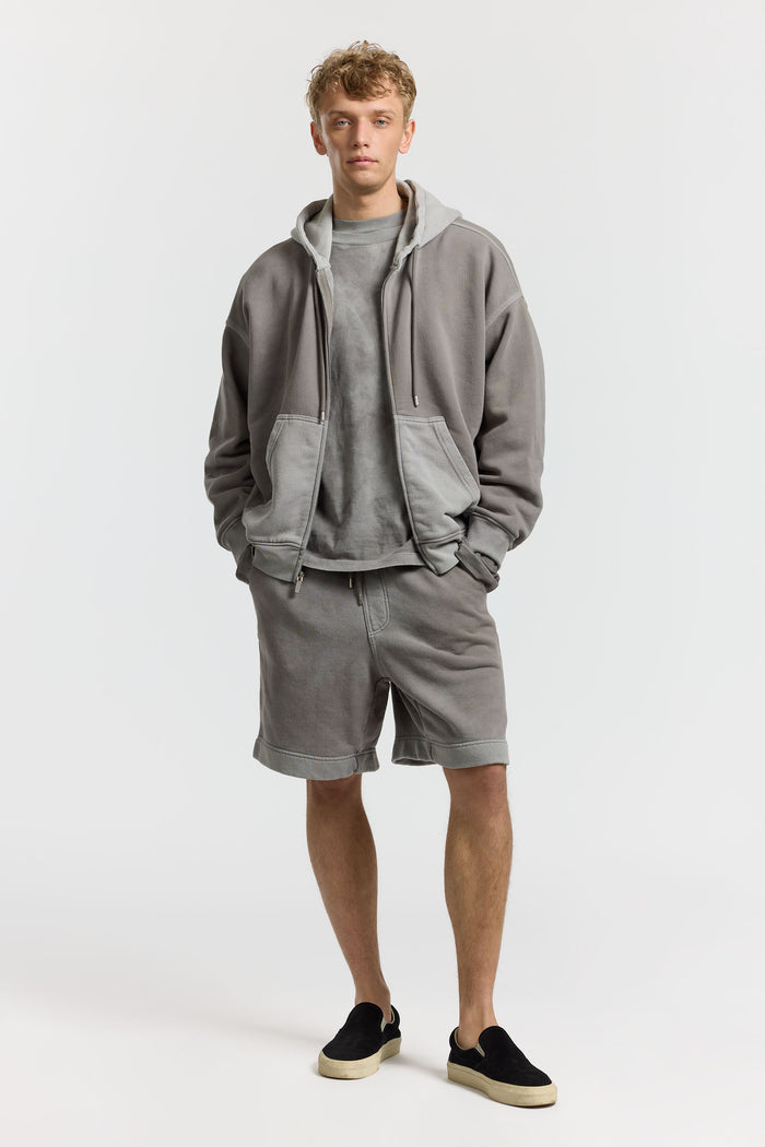 Cotton Citizen Boston Zip Hoodie Vintage Cement