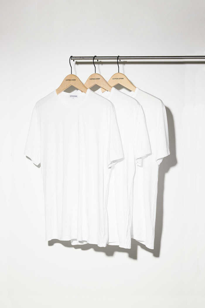 cotton citizen Classic Crewneck Tee (3-Pack) White